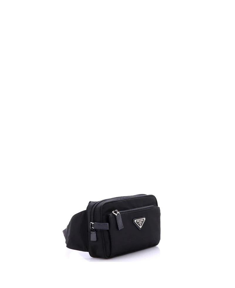Pre-Owned Prada Small Zip Waist Bag Tessuto