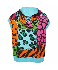 Pre-Owned Moschino Women's Printed Cotton Knit Sleeveless Hoodie