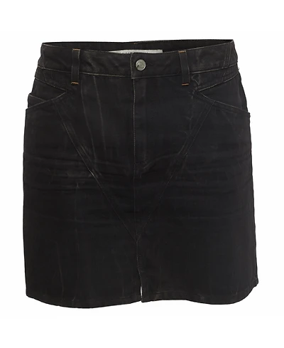 Pre-Owned Givenchy Women's Denim Marble Washed Mini Skirt