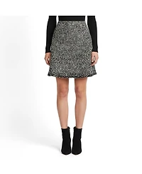 Pre-Owned Balenciaga Women's Tweed Zip Up Mini Skirt