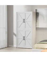Streamdale Furniture Steel Kitchen Pantry Storage Cabinet with Adjustable Shelves