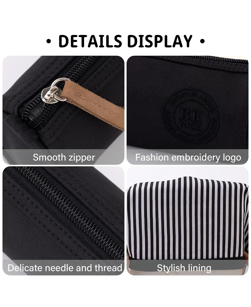 Danrong Small Pencil Case Pouch Stationery Pen Bag Office Supplies