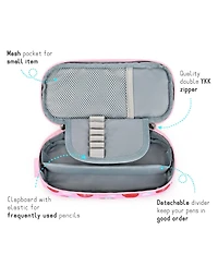 Danrong Multi-Slot Pencil Case with Cute Patterns – School Stationery Organizer for Girls and Children