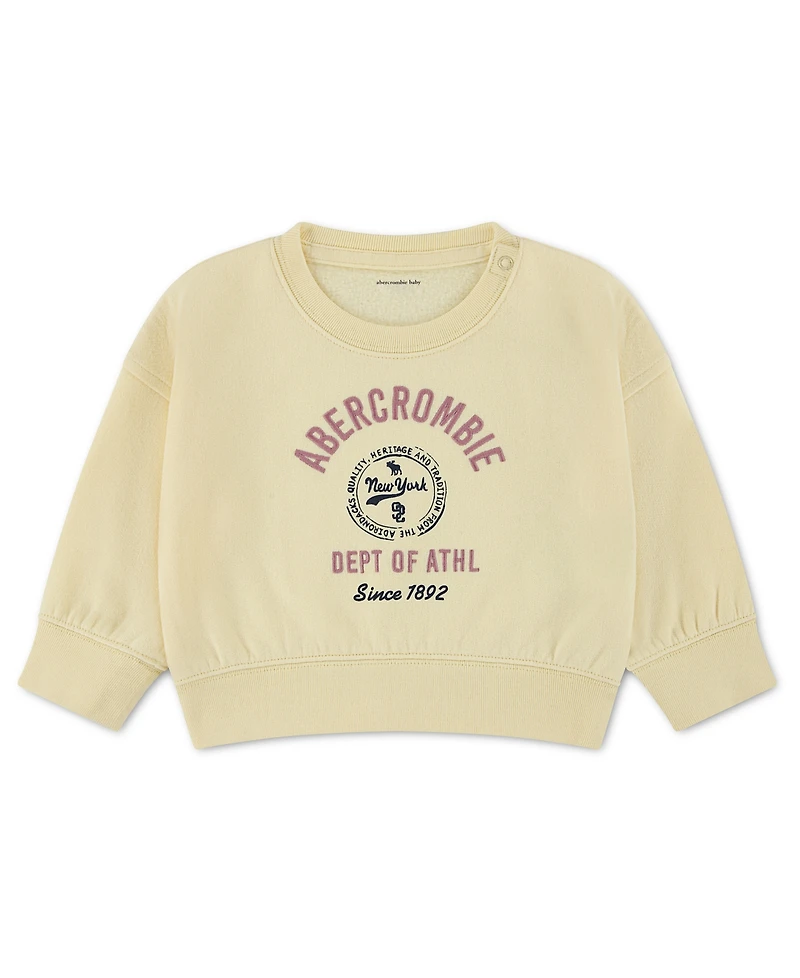 abercrombie kids Baby Girls' Sporty Logo Sweatshirt