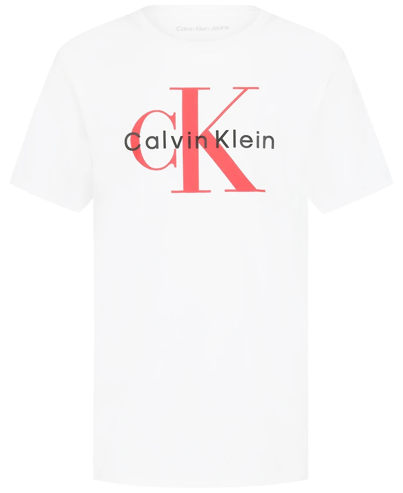 Calvin Klein Boys' 8-20 Monologo Short-Sleeve T-Shirt