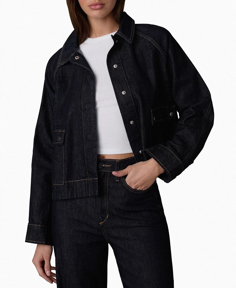 Joe's Jeans Women's Collared Patch Pocket Swing Jacket