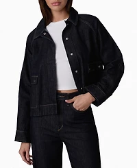 Joe's Jeans Women's Collared Patch Pocket Swing Jacket
