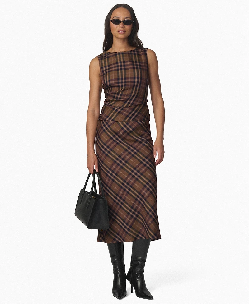 Joe's Jeans Women's The Meg Plaid Sleeveless Top