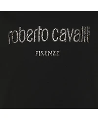 Pre-Owned Roberto Cavalli Men's Jersey Logo Print T-Shirt