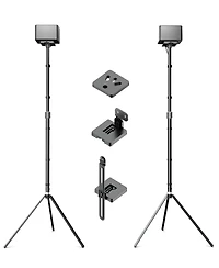 Ultimea Height-Adjustable Speaker Stands Pair, 24.4" To 36.6"