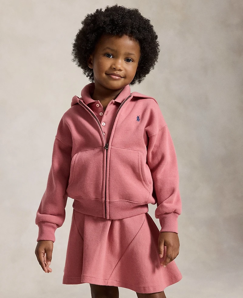 Polo Ralph Lauren Girls' 2T-6X Long-Sleeve Full-Zip Hoodie