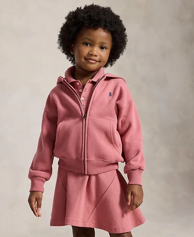 Polo Ralph Lauren Girls' 2T-6X Long-Sleeve Full-Zip Hoodie
