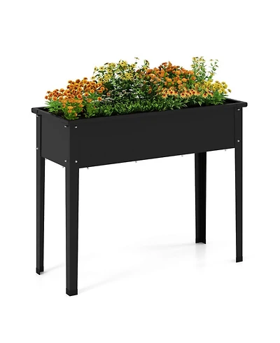 Sugift Elevated Metal Raised Garden Bed 40 in Wide with Legs and Drainage Holes