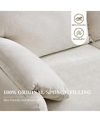 Streamdale Furniture 60-Inch Minimalist Down-Filled Sofa