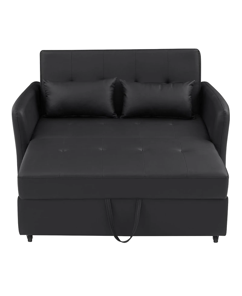 Streamdale Furniture Orisfur 51.57" Convertible Sleeper Bed and Adjustable Armchair with Usb