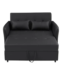 Streamdale Furniture Orisfur 51.57" Convertible Sleeper Bed and Adjustable Armchair with Usb