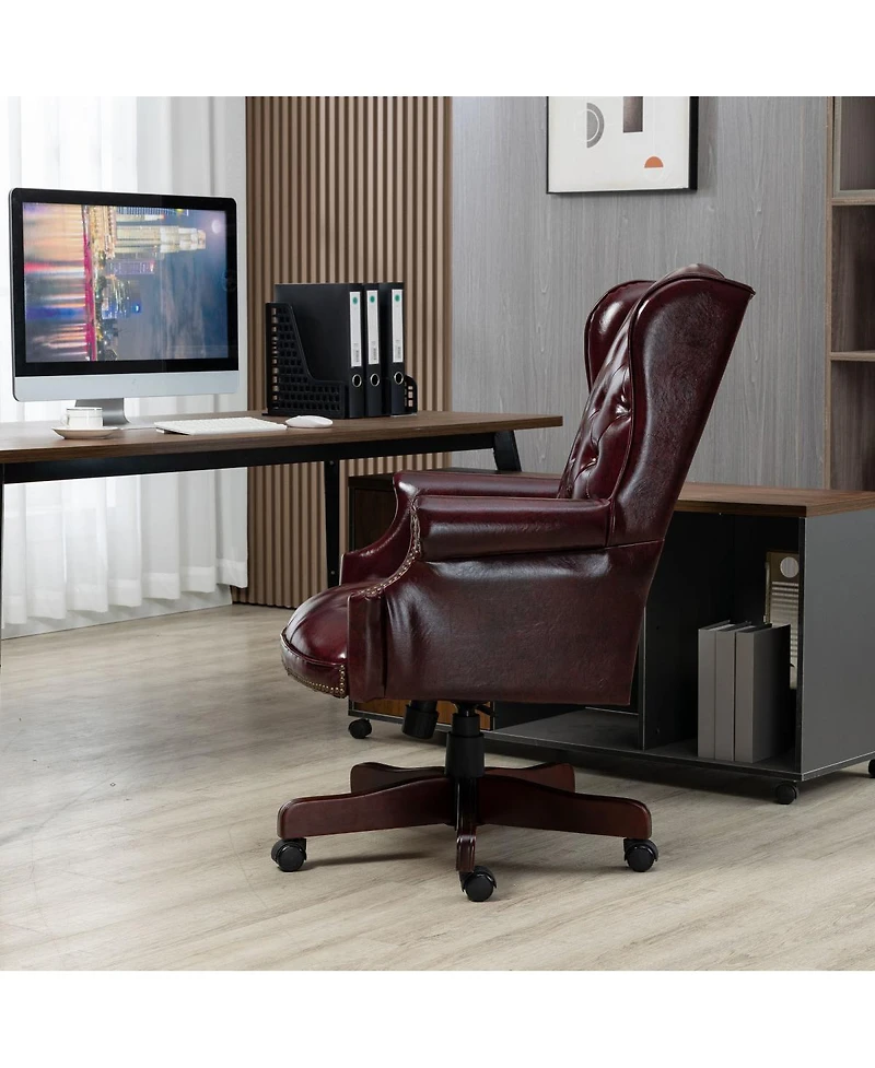Streamdale Furniture Executive Ergonomic Pu Leather Office Chair