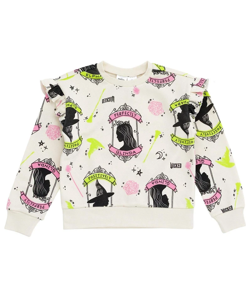 Wicked Toddler Girls (2T - 4T) 2-Piece Fleece Sweatshirt and Flare Leggings Set