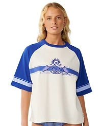Rip Curl Women's Dolphin Archive Oversized Crewneck T-Shirt