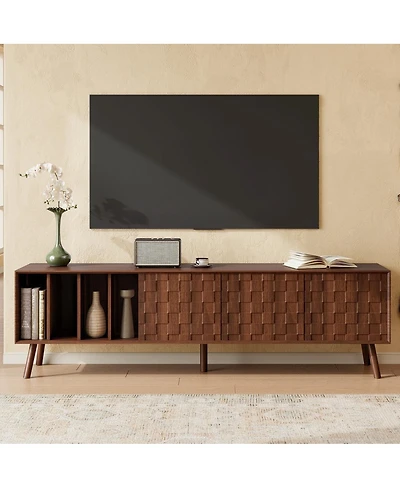 Streamdale Furniture 68" Mid-Century Modern Tv Stand for TVs up to 75