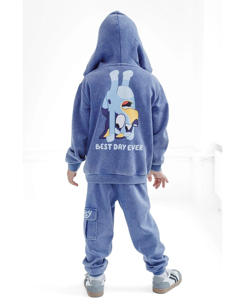 Bluey Toddler Boys' 2T -5T Fleece Hoodie and Pants Set