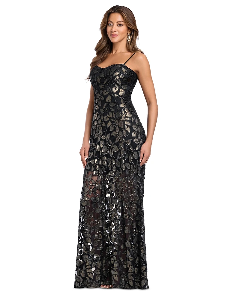 Betsy & Adam Women's Sweetheart Neck Gown