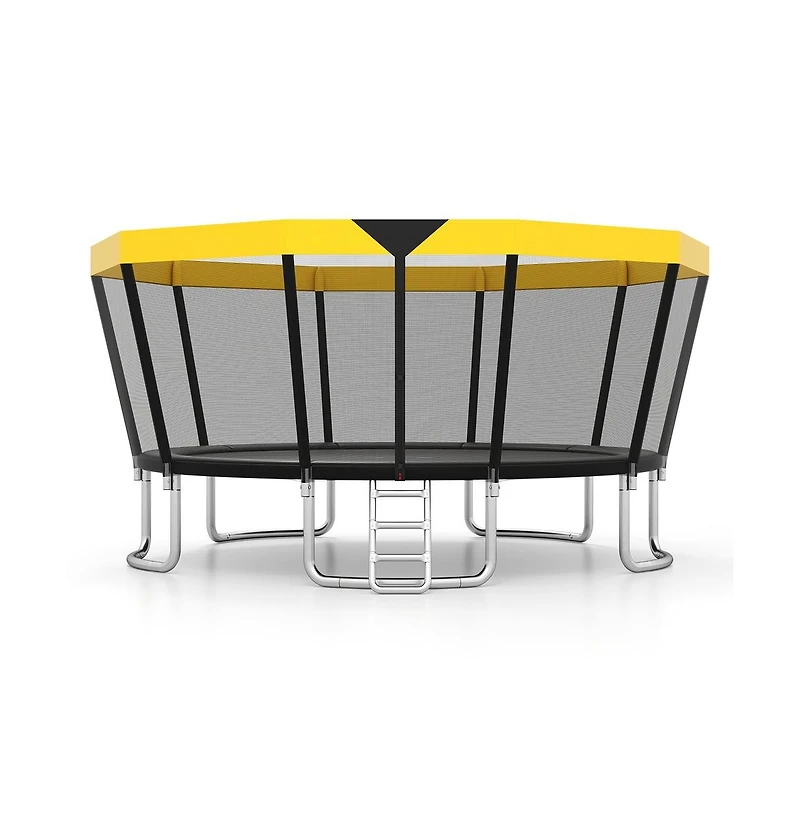 Ruie 16 ft Astm Compliant Recreational Trampoline with Safety Enclosure and Ladder