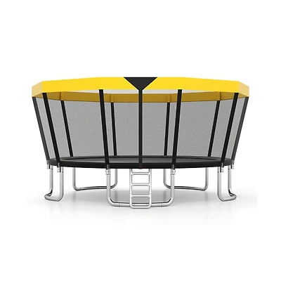 Ruie 16 ft Astm Compliant Recreational Trampoline with Safety Enclosure and Ladder