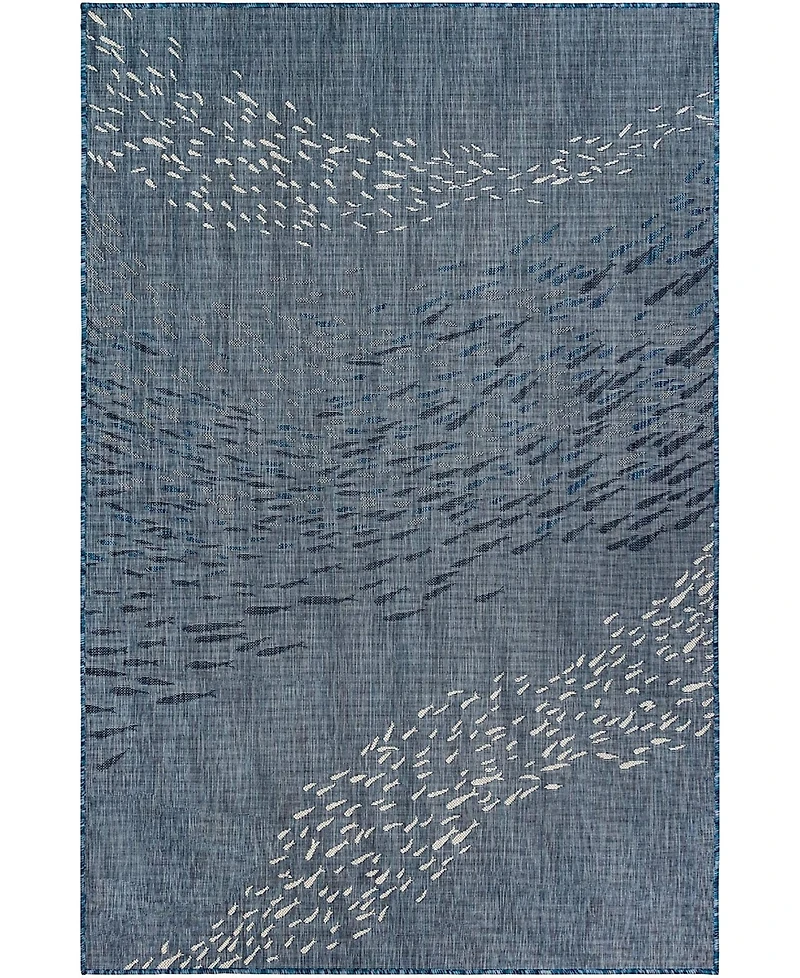 Liora Manne Carmel School of Fish 7'10" x 9'10" Area Rug