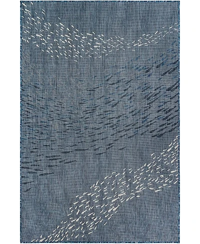 Liora Manne Carmel School of Fish 7'10" x 9'10" Area Rug