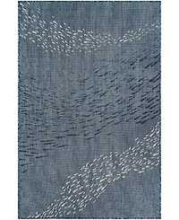 Liora Manne Carmel School of Fish 7'10" x 9'10" Area Rug