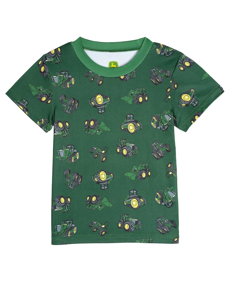 John Deere Toddler Boys 2-Piece Pajama Shirt and Shorts Set