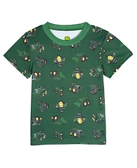 John Deere Toddler Boys 2-Piece Pajama Shirt and Shorts Set