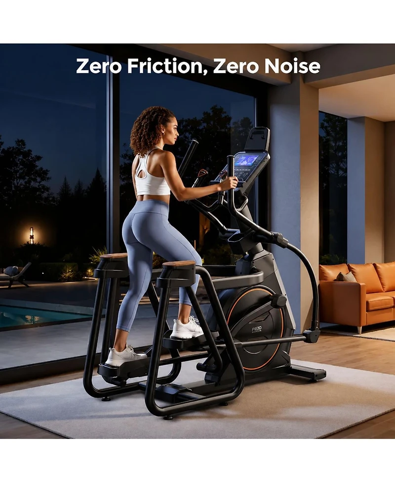 Fed Fitness EM4 Suspension Elliptical Machine, Ultra Commercial Grade Trackless, 32 Resistance, Heavy Duty Gym Trainer