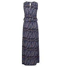 Lascana Women's Sleeveless Leopard Cheetah Print Maxi Dress