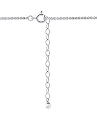 Macy's Pink Shell Inlay Fine Silver-Plated Teardrop Filagree Pendant Necklace
