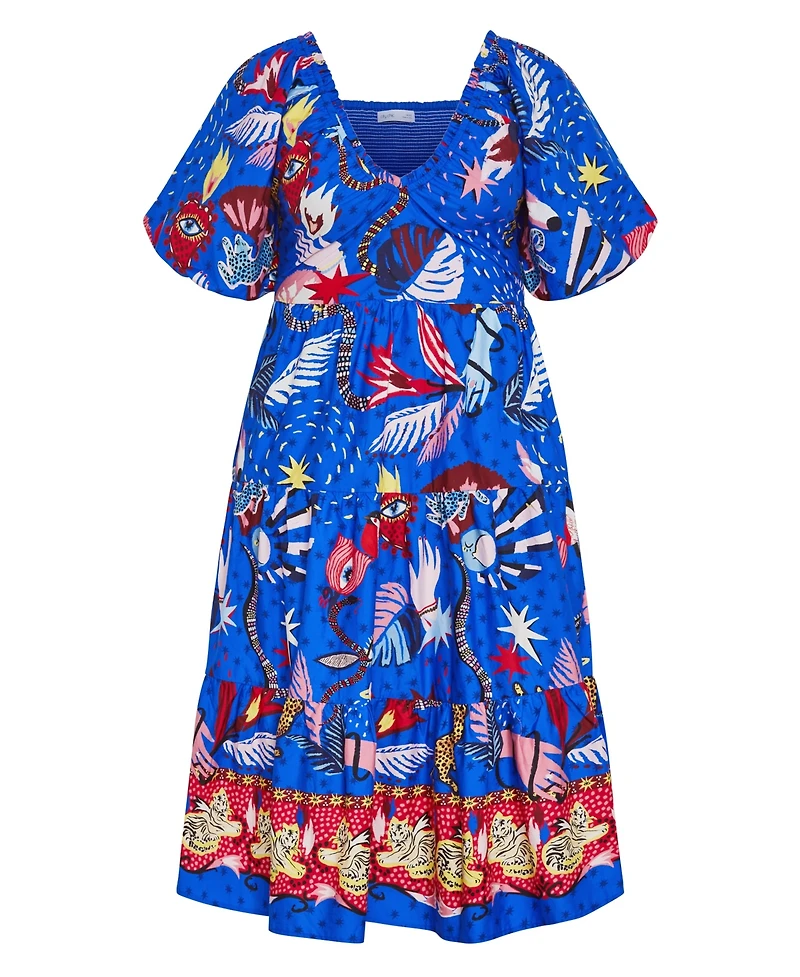 City Chic Women's Capria Calista Print Midi Dress