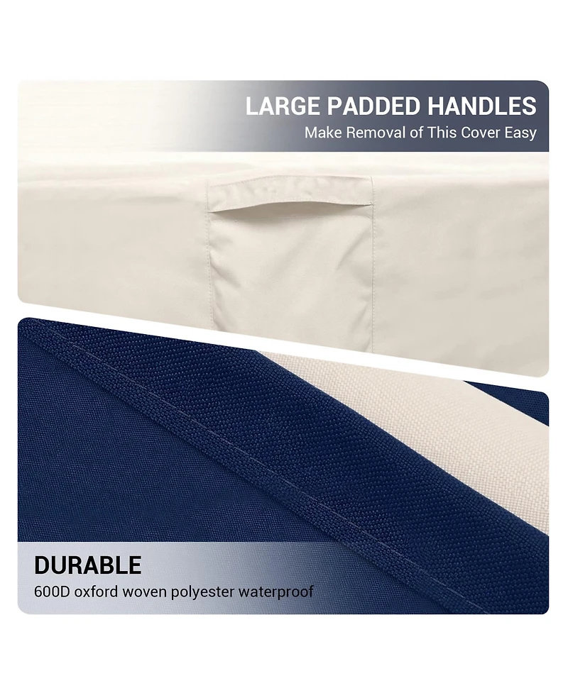 Homfan 2 Pack Heavy Duty Waterproof Outdoor Chair Covers – 600D Oxford Patio Furniture Covers, Fits 31"x35"x38" Chairs