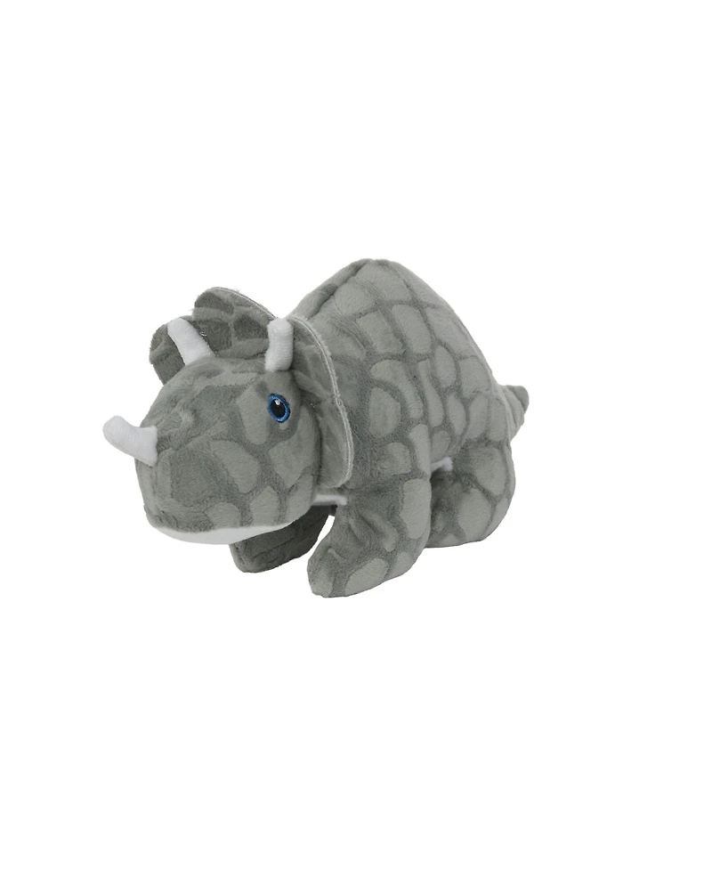 Mighty Dinosaur Triceratops, Durable Plush Squeaky Dog Toy