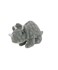 Mighty Dinosaur Triceratops, Durable Plush Squeaky Dog Toy