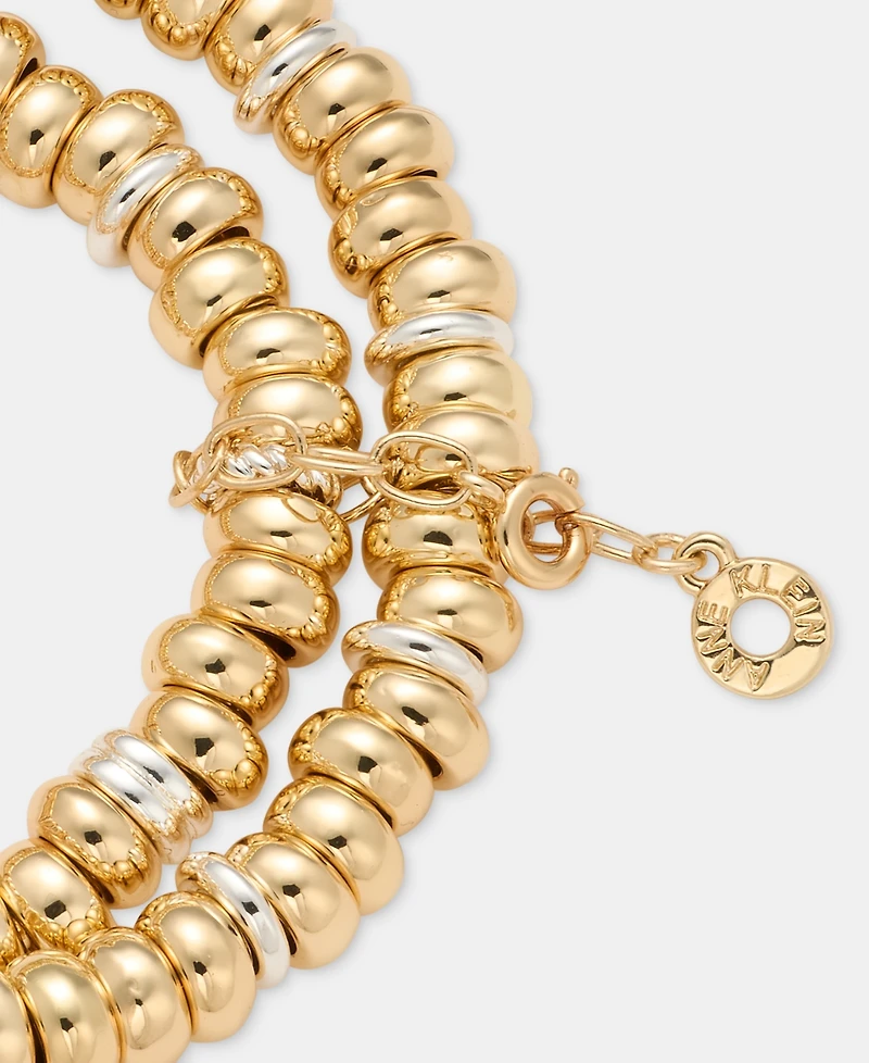 Anne Klein Rondelle Beaded Stretch Bracelets, 2-Piece Set