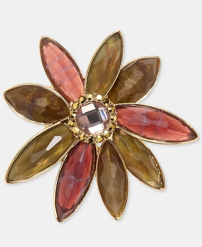 Anne Klein Stone Flower Pin