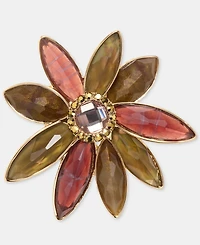 Anne Klein Stone Flower Pin