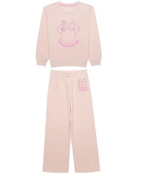 Epic Threads Girls' 4-16 Minnie Mouse Long-Sleeve Sweatshirt and Pants, 2-Piece Set