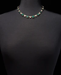 Anne Klein Crystal All-Around Collar Necklace, 16" + 3" extender