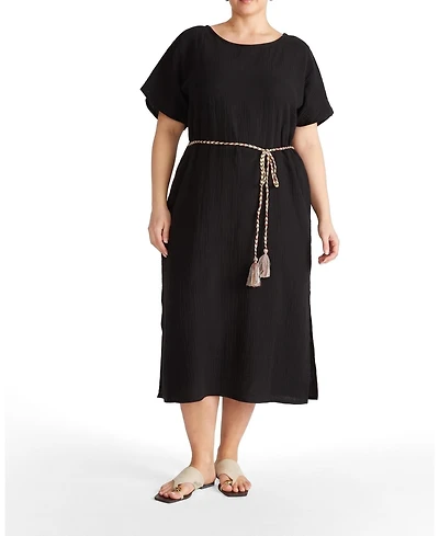 Universal Standard Plus Luxe Cotton Gauze Beach Dress
