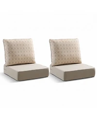 Pocassy 6" Thicker Outdoor Chair Cushion Set