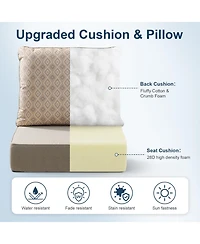 Pocassy 6" Thicker Outdoor Chair Cushion Set