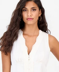 Guess Women's Michela Sleeveless Lace V-Neck Corset Top