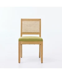 Streamdale Furniture Set of 2 Rattan Cane Back Dining Chairs